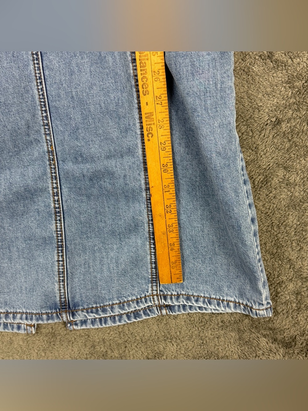 KUT FROM THE KLOTH Denim Jean Midi Button Up Dress Womens Size 0 Pockets Summer - Picture 12 of 14